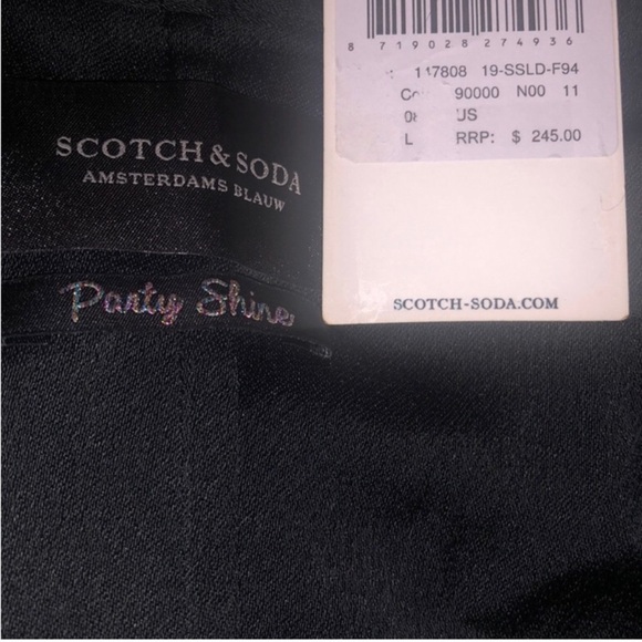 Scotch & Soda black kimono sleeve pocketed jumpsuit RE $245 & NEW w/tags size L - Picture 5 of 6